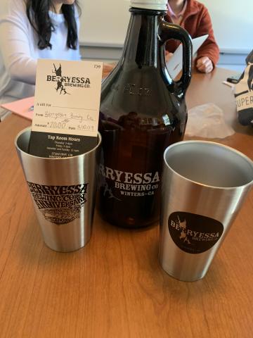 Berryessa Brewing Growler Pack Staff Brewing Uc Davis