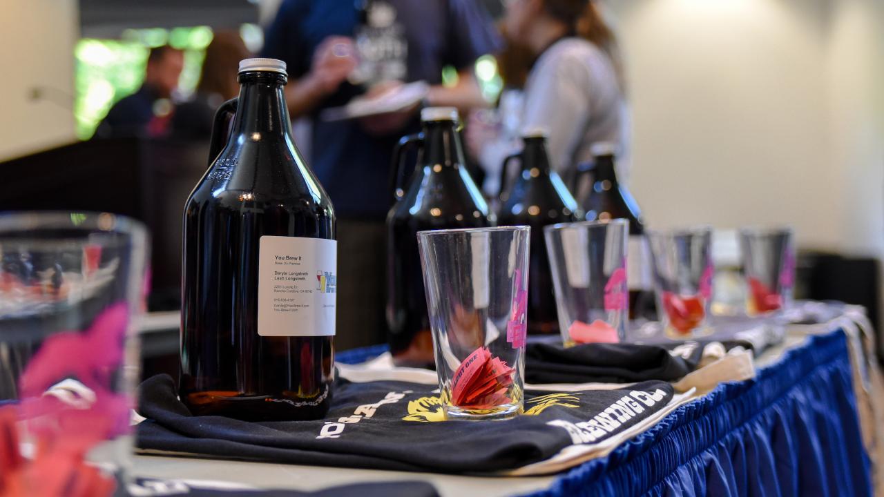 Raffle Tickets in bidding cups